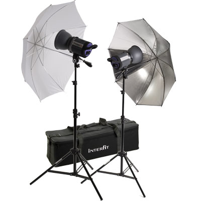 Unbranded Interfit INT439 Stellar X 600 Twin Umbrella Kit