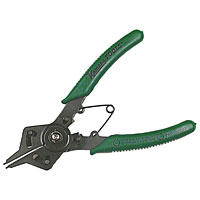 Internal and external Circlip Pliers in one tool. Unique mechanism. 10 - 50mm