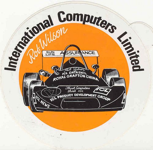 International Computers Ltd Rob Wilson Sticker (10cm)