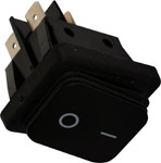 A range of large illuminated double pole  single throw rocker switches  offering protection against 