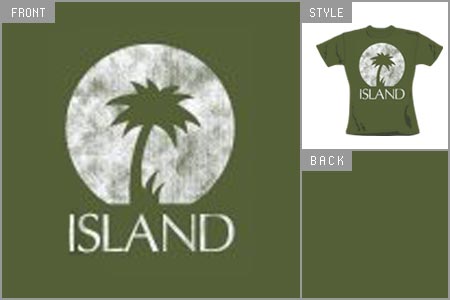 Unbranded Island Records (White Palm Logo) T-shirt