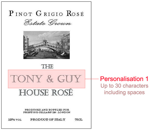 Unbranded Italian Pinot Grigio Rose - Case of 12