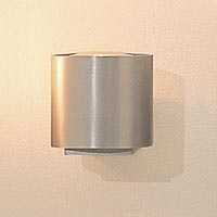 Izon Contemporary Single Wall Light Brushed Aluminium Finish