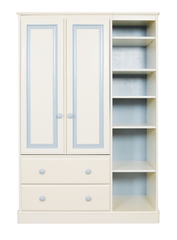 Unbranded Jack and Jemima Kids Triple Wardrobe (Pink