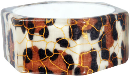 Unbranded Jange Animal Print Perspex Bangle