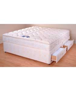 Luxury pillow top matress provides high levels of