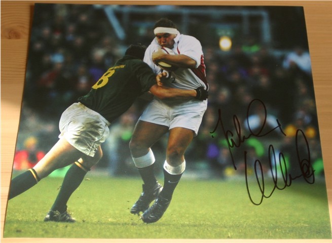 Signed in black pen by the rugby World Cup Winner. COA - 0450000032