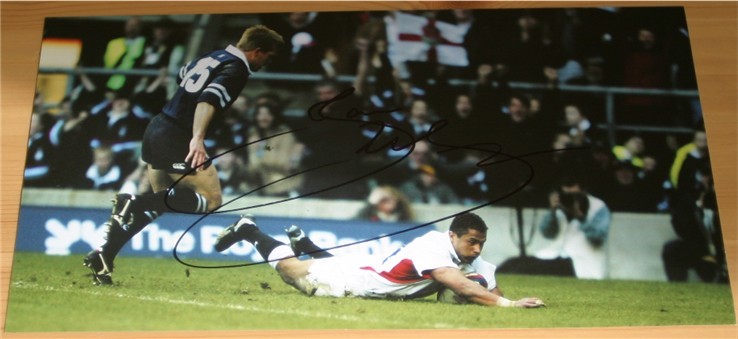 Signed in black pen by the current England rugby captain and World Cup Winner. COA - 0450000021