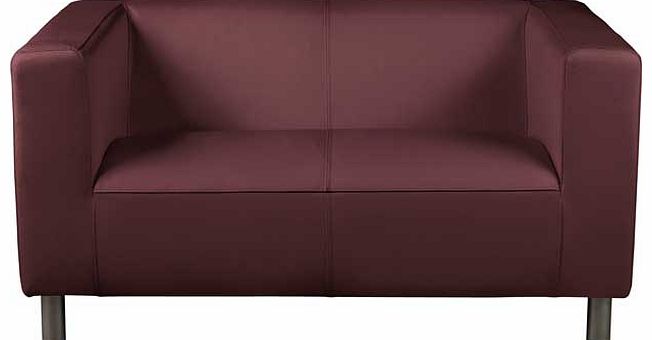 Unbranded Jasper Fabric Compact Sofa - Plum
