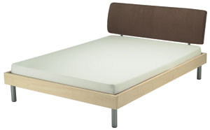 Jaybe- In-Sequence- 4FT 6&quot; Upholstered wooden bed- Bedstead