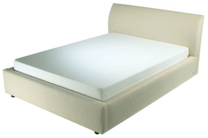 The Blaze Bed is part of the upholstered bed range and features   Storage with style   Slatted base