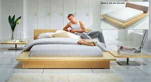 Jaybe- The Latitude- 4ft 6 Double Wooden Bedstead