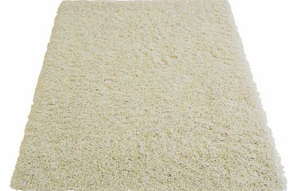 Great value shaggy piled polypropylene rug. 100% polypropylene. Woven backing. Surface shampoo only. Size L170. W120cm. Weight 5.1kg. (Barcode EAN=5053095015928)