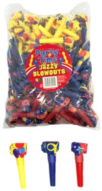Unbranded Jazzy Party Blow Outs (Bag 144)