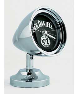 A smart retro-styled alarm clock in chrome finish with Jack Daniels designed face.Quartz movement,