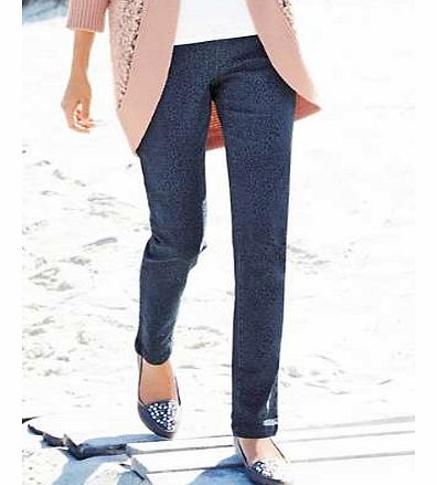 Slimmer than jeans but stretchy like leggings, jeggings are the hot new look! This pair is comfy and fashionable, ideal for wearing under dresses and tunics or creating a fabulous silhouette. Jeggings Features: Washable 55% Cotton, 23% Polyester, 21%
