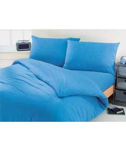 Jersey Double Bed Set - Blue