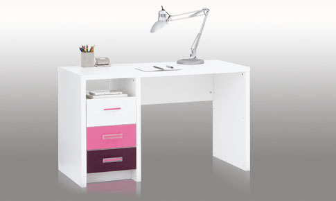 Unbranded Jesper Kids Pink and White Desk