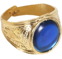 Unbranded Jewelled Golden Ring (Assorted Colours)