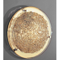 Unbranded JH2686 30A - Amber Glass Ceiling Flush Light