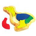 Jigsaw Puzzle Duck Educational Wooden Toy