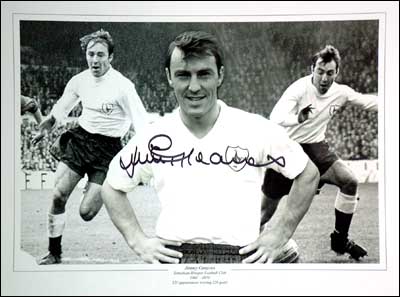 One of the greatest players ever to wear the famous Spurs shirt! Jimmy played for Spurs from 1961 to