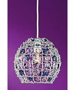 Unbranded Jodi Blue Beaded Light Shade