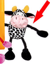 Jolly Moggy Cat Farmyard Toy (Cow)