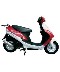 Unbranded Jonway 50cc Red and White Endurance Scooter