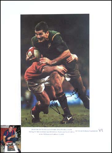 Unbranded Joost van der Westhuizen signed limited edition print - WAS andpound;79.99