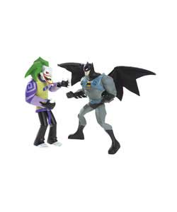 Finally, Batman; and The Joker; face off in an approximately 10-inch jumbo size as they fight over