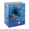 The high quality, blue 7-piece Junior Camping Kit comes with everything a Junior Explorer needs such