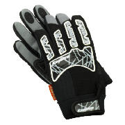 Kampro super gloves with an Amara palm and silicone over patch construction. These cycling gloves al