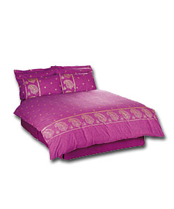 Kandy Collection King Size Valance - Fuschia