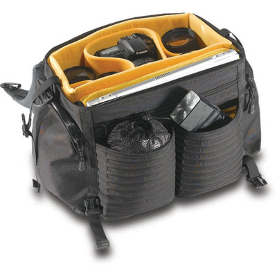 The SB-907 Reporter Shoulder Bag fits 2-3 D/SLR bodies   6-8 lenses (up to 300mm)   accessories   la