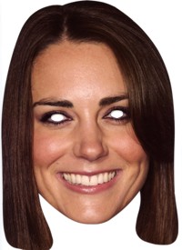 Unbranded Kate Middleton Celebrity Face Mask (Card)