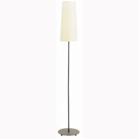 Black floor lamp with parchment effect shade, Comp