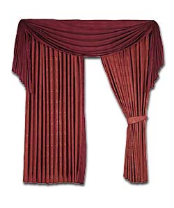 Kempton Terracotta Ready Made Curtains (W)46- (D)90in.
