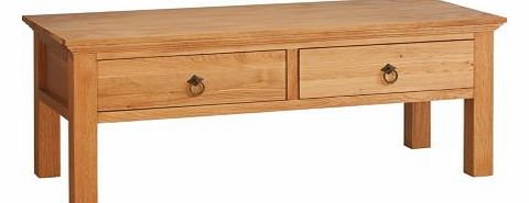 Unbranded Kensington Coffee Table with 2 Drawers - Oak