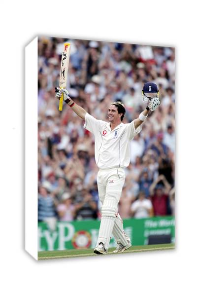 Kevin Pietersen of England celebrates his century during day five of the Fifth npower Ashes Test mat