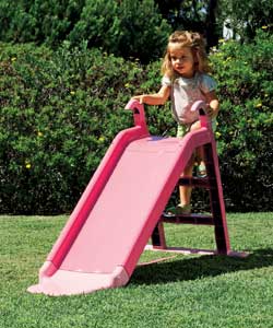 Junior slide suitable for indoor or outdoor use.Weight restrictions 30kg.Size (H)78.5, (W)60, (D)141