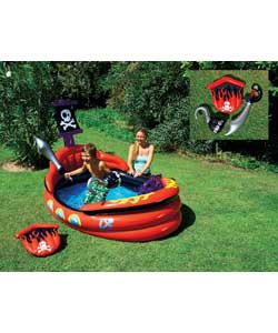 Unbranded Kid Active Pirate Ship Pool with Accessories