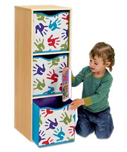 Unbranded Kids 3 Drawer Craft Storage