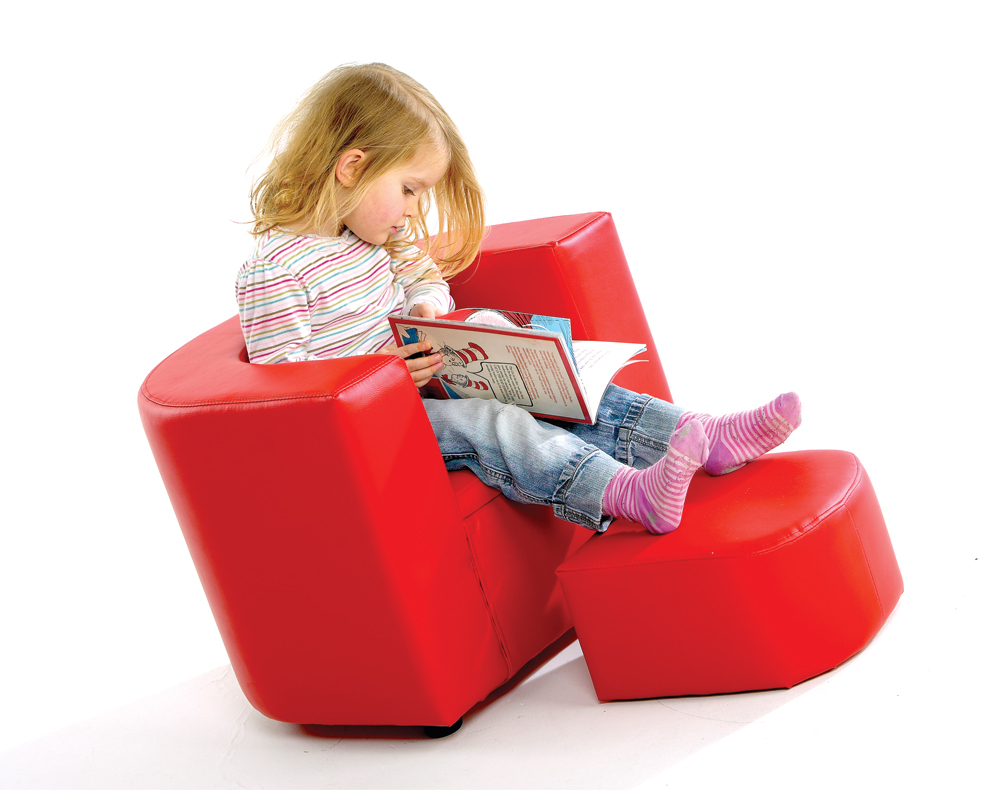 Kids Chair with Removable Poufee