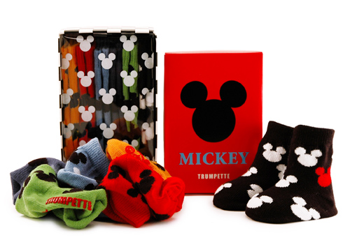 Unbranded Kids Mickey Mouse Silhouette Socks Gift Set