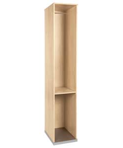 Unbranded Kids Modular Single Wardrobe Frame - Maple