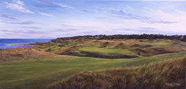Unbranded Kingsbarns Panorama towards 18th Green Limited