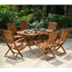 Unbranded Kingsbury FSC Oblong Table and 6 Chairs Set