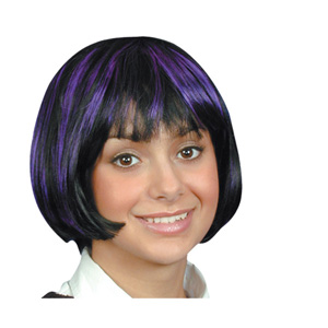 Unbranded Kirsty wig, black/purple