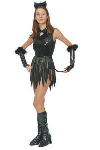 Have a break with a fancy dress party. Have a kitty kat costume. Includes pvc effect leotard, black 